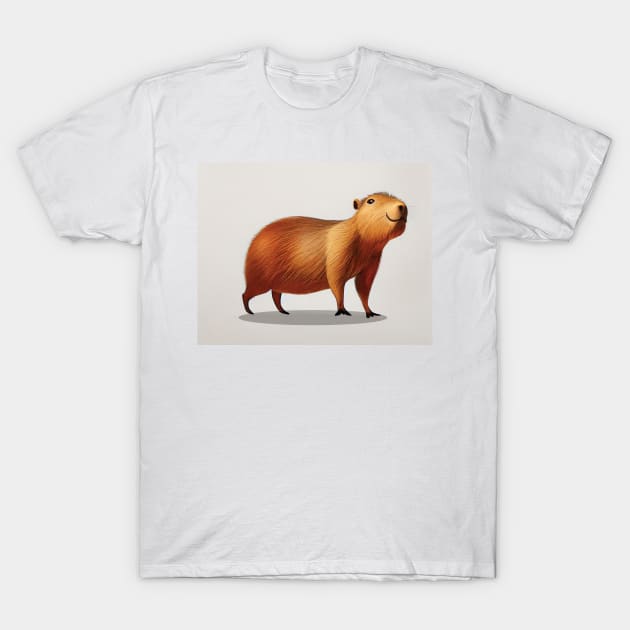 Cute Friendly Capybara T-Shirt by Geminiartstudio